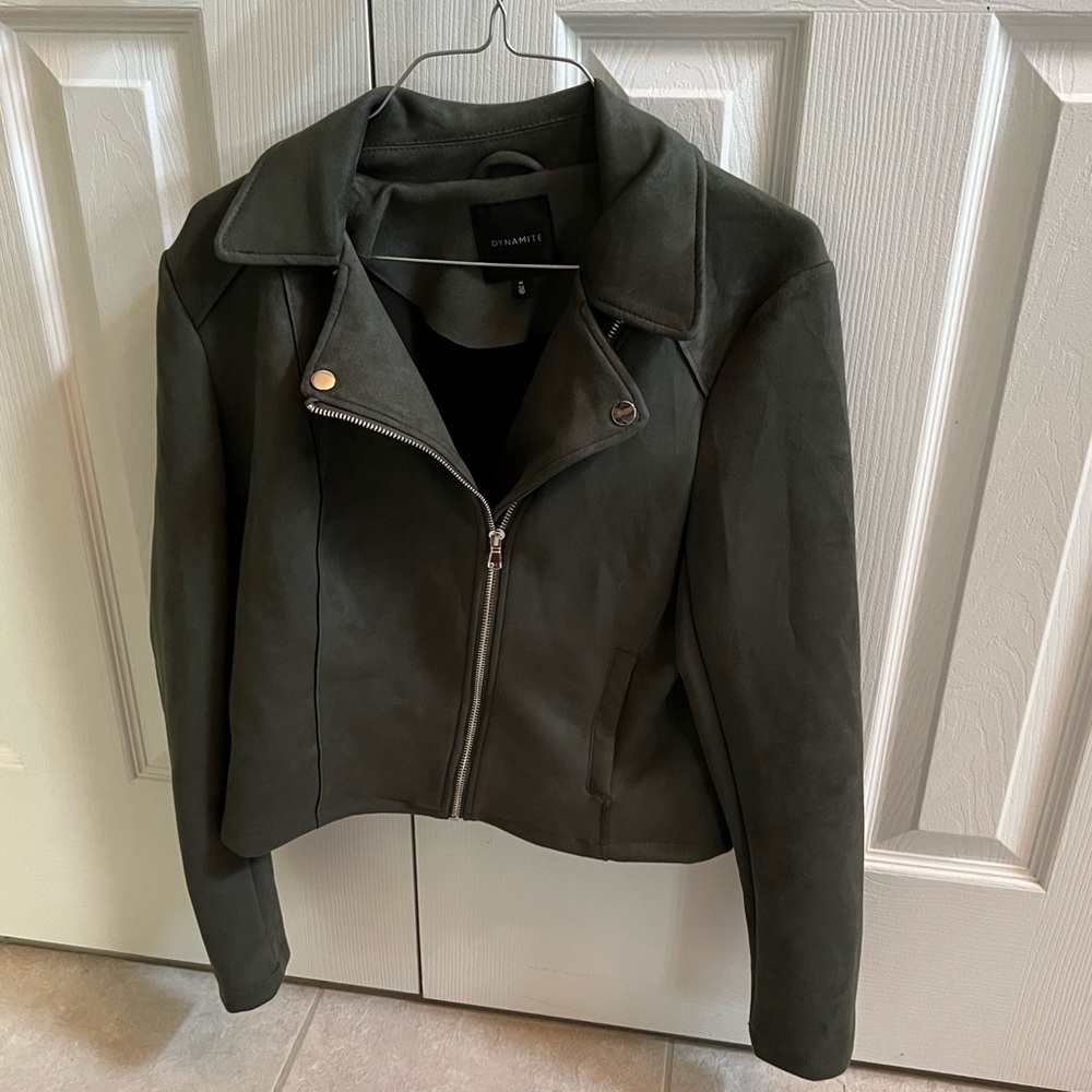 Faux suede jacket